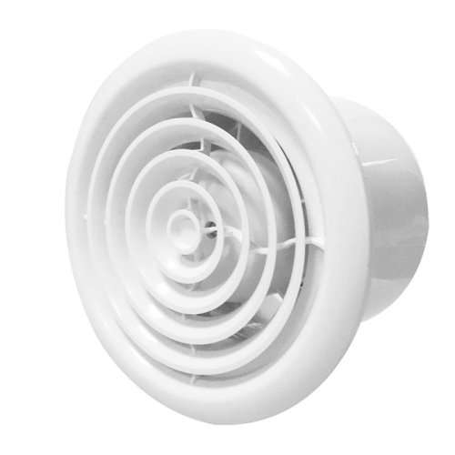 Вентилятор осевой Era Flow 4 BB D100 решетка с двигателем на подшипниках белый картинка фото 3