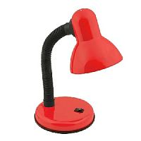Светильник настольный Uniel ЛОН TLI-204 220В Е27 60Вт Красный/подставка картинка 