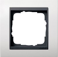 Рамка универсальная Gira Event 1-м. белый глянцевый/антрацит