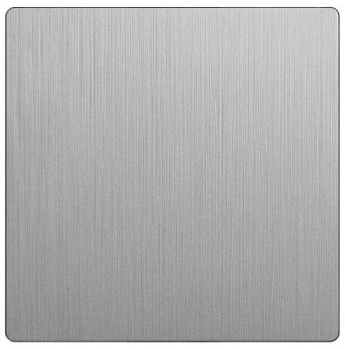 Лицевая панель Werkel для 1-кл. выключателя серебряный рифленый картинка фото 2