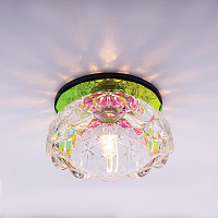 Светильник встраиваемый Италмак Bohemia 220 7 72 G9 65мм/60Вт горан стекло/мультиколор картинка 