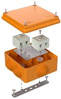 Коробка огнестойкая Промрукав 100x100x50мм под винт 4x10мм IP55 оранжевый