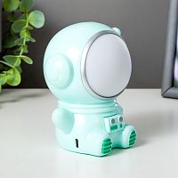 Настольный светильник "Космонавт" 1,5Вт USB Зеленый картинка 