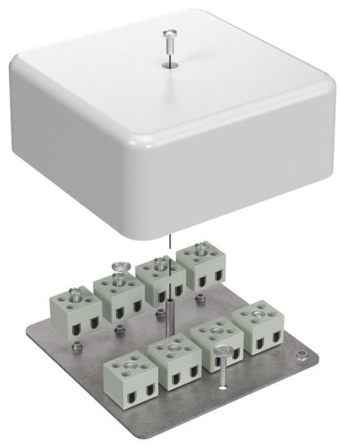 Коробка огнестойкая для кабель-канала Промрукав 103x103x45мм 16x6мм IP40 белый Коробка огнестойкая для кабель-канала Промрукав 103x103x45мм 16x6мм IP40 белый