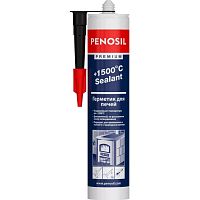 Герметик силикатный огнеупорный PENOSIL″+1500 С″, жаростойкий, черный, 280мл картинка