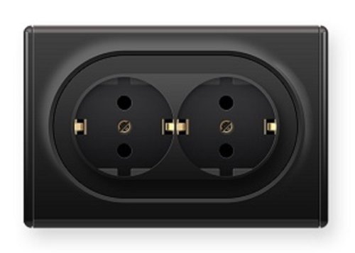 Розетка с заземлением OneKeyElectro Florence 1-м. 2 мод. черный фото фото 2 Розетка с заземлением OneKeyElectro Florence 1-м. 2 мод. черный картинка фото 2