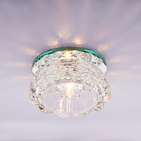 Светильник встраиваемый Италмак Bohemia 220 7 70 G9 65мм/60Вт огран стекло/прозрачный картинка 