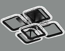 Светильник светодиодный (Люстра) Мелодия Света 6493/4+1S BK 90W Черный/белый фото Светильник светодиодный (Люстра) Мелодия Света 6493/4+1S BK 90W Черный/белый картинка