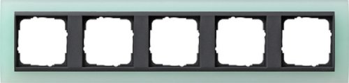 Рамка универсальная Gira Event Opaque 5-м. салатовый/антрацит картинка