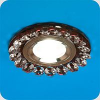 Светильник встраиваемый Италмак Bohemia 51 30 74 MR16 65мм/50Вт огран стекло/пурпур картинка 