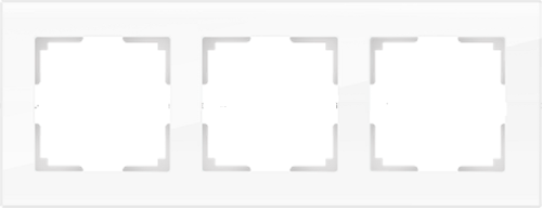 Рамка универсальная Werkel Favorit 3-м. стекло белый фото фото 2 Рамка универсальная Werkel Favorit 3-м. стекло белый картинка фото 2