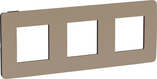 Рамка универсальная Schneider Electric Unica Studio Color 3-м. песочный/антрацит фото Рамка универсальная Schneider Electric Unica Studio Color 3-м. песочный/антрацит картинка