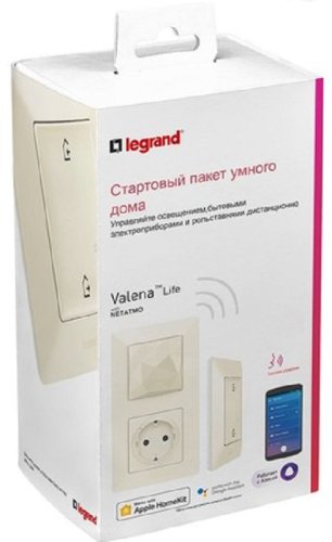 Стартовый Smart комплект умного дома Valena Life Netatmo слоновая кость Стартовый Smart комплект умного дома Valena Life Netatmo слоновая кость