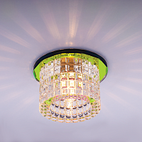 Светильник встраиваемый Италмак Bohemia 220 14 72 G9 65мм/60Вт огран стекло/мультиколор картинка 