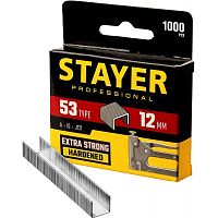 Скобы для степлера 12 мм Stayer узкие тип 53, 1000 шт  картинка