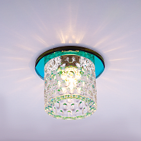 Светильник встраиваемый Италмак Bohemia 220 12 72 G9 65мм/60Вт огран стекло/мультиколор картинка 