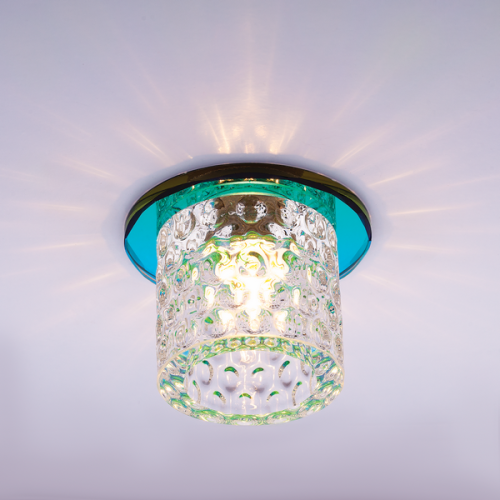 Светильник встраиваемый Италмак Bohemia 220 12 72 G9 65мм/60Вт огран стекло/мультиколор картинка 