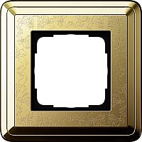 Рамка универсальная Gira ClassiX Art 1-м. латунь/латунь картинка