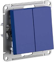 Выключатель без рамки Systeme Electric AtlasDesign 2-кл. аквамарин картинка