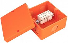 Коробка огнестойкая EKF PROxima 101x101x62мм под винт 5x6мм IP66 оранжевый