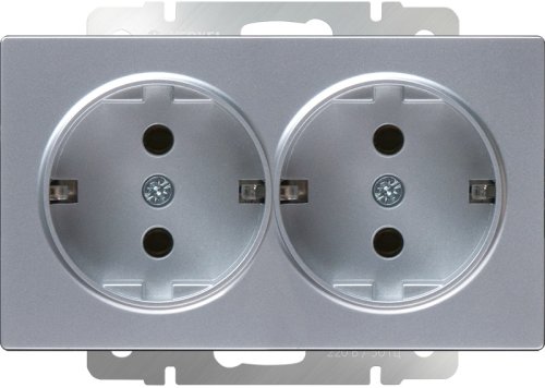Розетка с заземлением без рамки Werkel 1-м. 2-мод. серебряный глянцевый фото фото 2 Розетка с заземлением без рамки Werkel 1-м. 2-мод. серебряный глянцевый картинка фото 2