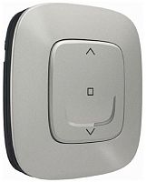 Умный выключатель беспроводной управления жалюзи Valena Allure Netatmo 1-кл. IP20 алюминий