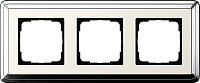 Рамка универсальная Gira ClassiX 3-м. хром/кремовый