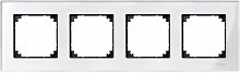 Рамка универсальная Schneider Electric Merten M-Elegance 4-м. стекло белый бриллиант  картинка