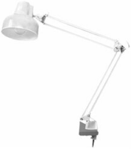 Светильник настольный Бета ЛОН 220В Е27 60Вт Белый/струбцина фото Светильник настольный Бета ЛОН 220В Е27 60Вт Белый/струбцина картинка