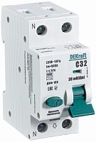Автомат дифференциального тока АВДТ DEKraft ДИФ-103 2п (1п+N) 32А 30мА 6кА C тип AC картинка