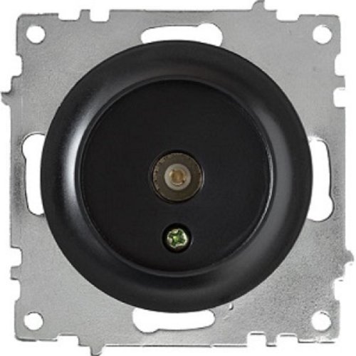 Розетка TV Оконечная без рамки OneKeyElectro Florence 1-м. черный картинка фото 2