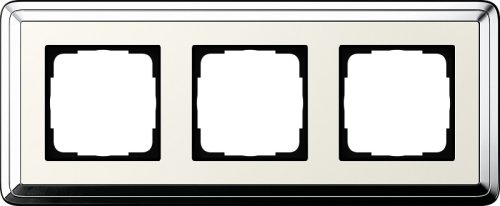 Рамка универсальная Gira ClassiX 3-м. хром/кремовый картинка