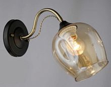 Бра однорожковое Мелодия Света Е27 220В Черный/золотой картинка 