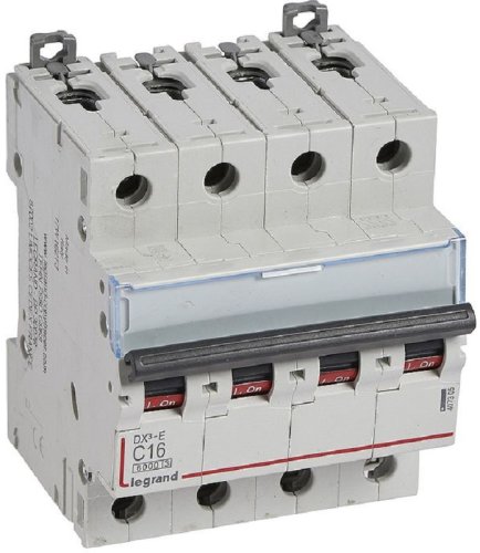 Выключатель автоматический Legrand DX3-E 6000 4п 16А C 6кА картинка