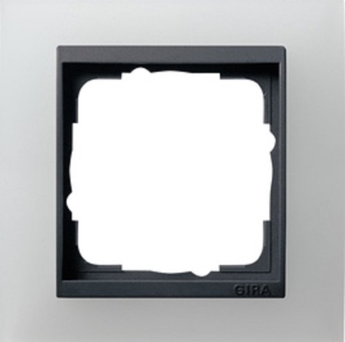 Рамка универсальная Gira Event Opaque 1-м. белый матовый/алюминий картинка