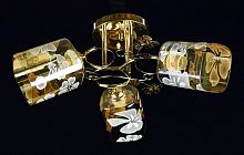 Люстра потолочная трехрожковая Мелодия Света E27 220В Золото картинка 