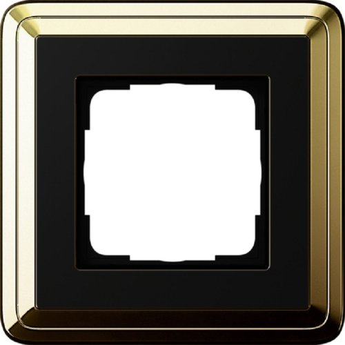 Рамка универсальная Gira ClassiX 1-м. латунь/черный фото Рамка универсальная Gira ClassiX 1-м. латунь/черный картинка