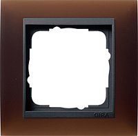 Рамка универсальная Gira Event Opaque 1-м. коричневый матовый/антрацит