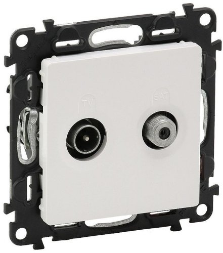 Розетка TV+SAT Оконечная без рамки Legrand Valena Life 2-м. белый картинка