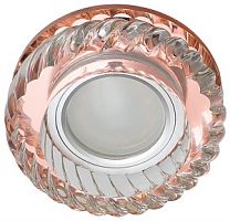 Светильник встраиваемый Fametto/Luciole DLS-L123 GU5.3 BRONZE/CLEAR 70мм/35Вт+1Вт картинка 