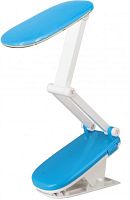 Светильник настольный Ultraflash UF-704 C06 AC/DC 24LED Синий/Прищепка картинка 