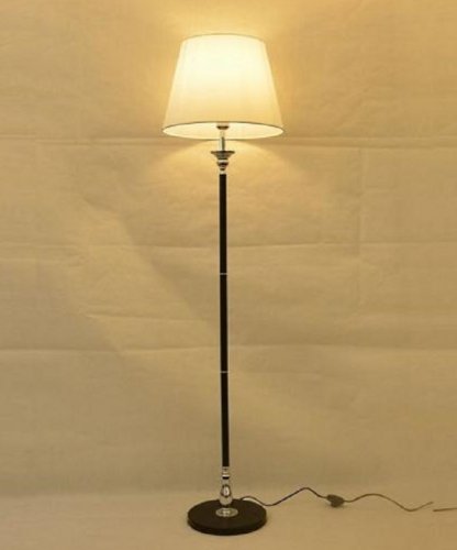 Торшер напольный (светильник) Мелодия Света абажур из ткани 220В 9175-BK Черный картинка 
