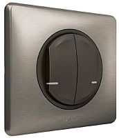 Умный выключатель беспроводной Valena Celiane Netatmo 2-кл. IP20 графит