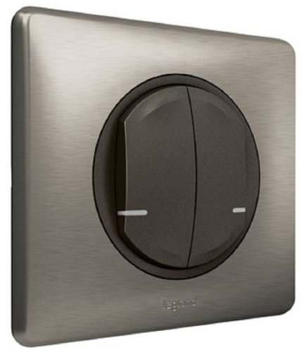 Умный выключатель беспроводной Valena Celiane Netatmo 2-кл. IP20 графит Умный выключатель беспроводной Valena Celiane Netatmo 2-кл. IP20 графит