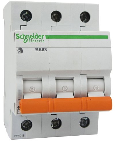 Выключатель автоматический Schneider Electric Домовой 3п C 32А ВА63 4,5кА фото фото 2 Выключатель автоматический Schneider Electric Домовой 3п C 32А ВА63 4,5кА картинка фото 2