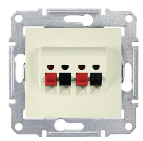 Розетка аудио без рамки Schneider Electric Sedna 2-м. бежевый картинка фото 2