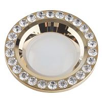 Светильник встраиваемый Fametto/Vernissage DLS-V106 GU5.3 GOLD 70мм/50Вт картинка 