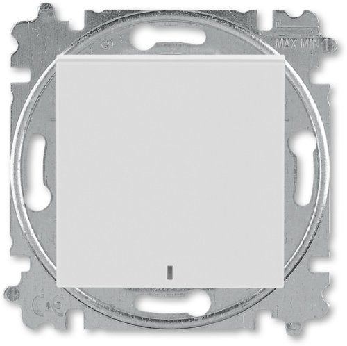 Выключатель с подсветкой без рамки ABB EPJ Levit 1-кл. серый/белый картинка