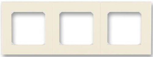 Рамка универсальная ABB EPJ Levit 3-м. слоновая кость/белый картинка