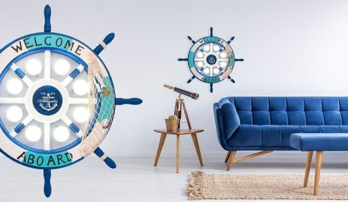 Светильник светодиодный Детская (Люстра) Мелодия Света Штурвал 0267-600-48W фото фото 2 Светильник светодиодный Детская (Люстра) Мелодия Света Штурвал 0267-600-48W картинка фото 2